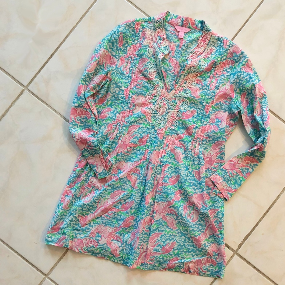 Lilly Pulitzer Sarasota Tunic Lobstah Roll